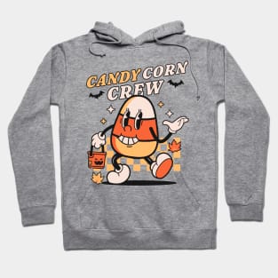 Candy Corn Crew Halloween - Retro Vintage Candy Corn Costume Hoodie